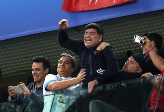 Diego Maradona’s update reveals he was treated by doctor at halftime of Argentina game