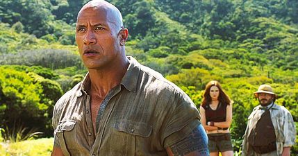 The Rock announces Jumanji sequel and somehow ends up in a feud with Busted