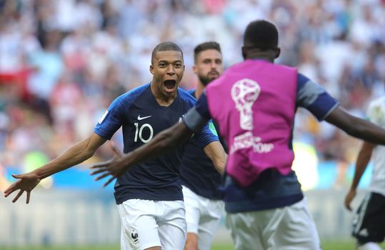 Mbappe scored twice for France against Argentina