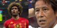 Japan manager’s reaction to Marouane Fellaini goal really summed up the mood of his country