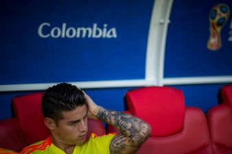 James Rodriguez will not start for Colombia against England