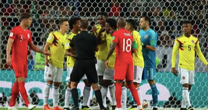 England fans are absolutely fuming at how Colombia tried to stop Harry Kane’s penalty