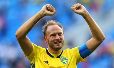 Sweden captain Andreas Granqvist facing another fine from FIFA for his socks