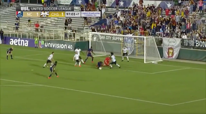 WATCH: North Carolina FC produce the best worst goalmouth scramble you will ever see