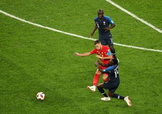 Supporters in disbelief as Blaise Matuidi is allowed to play on after elbow