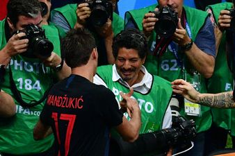 Incredible pictures taken by photographer squashed by celebrating Croatia players