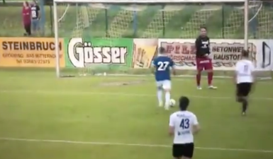 WATCH: Austrian goalkeeper gives up mid-game as Everton complete 22 goal rout