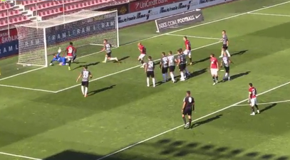 Sparta Prague have submitted an early contender for miss of the season