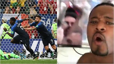 Patrice Evra had the most passionate reaction to Paul Pogba’s goal