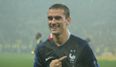 Antoine Griezmann wore a Uruguay flag in his press conference as a mark of respect