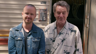 The Breaking Bad reunion between Bryan Cranston and Aaron Paul is bloody brilliant