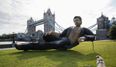 A huge statue of Jeff Goldblum has appeared by Tower Bridge