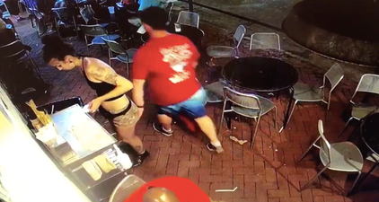 Waitress puts man in the bin after he gropes her