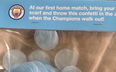 Manchester City have sent bags of confetti to season ticket holders ahead of the new season