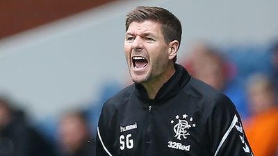 Red card almost spoils Steven Gerrard’s first league game as Rangers boss