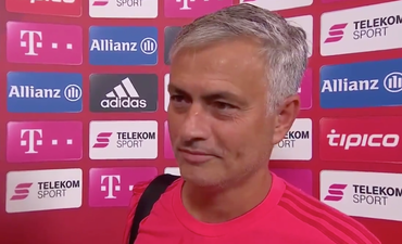 Jose Mourinho was unusually excited about playing Man United youngsters against Bayern Munich