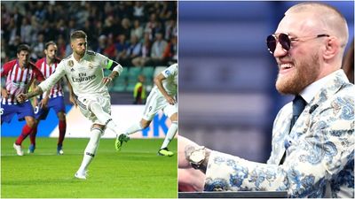 Sergio Ramos pulled a Conor McGregor with celebration of penalty in Super Cup final