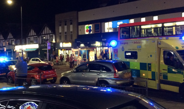 Three people shot outside north London tube station