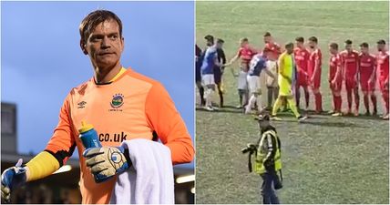 Former Man United keeper Roy Carroll divides opinion over handshake snub of Cliftonville players