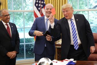 Donald Trump brandishes worst red card in history during 2026 World Cup meeting