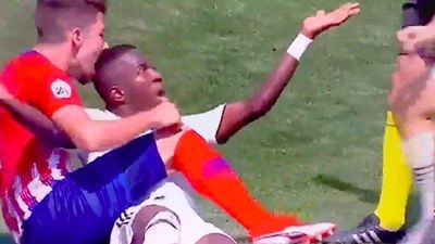 Vinicius Jr. bitten on the head after scoring brace against Atletico Madrid’s reserves