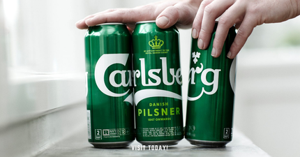 Carlsberg replace plastic can holders with recyclable glue that will save 1,200 tonnes of plastic a year