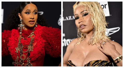 Watch Cardi B throw a shoe at Nicki Minaj