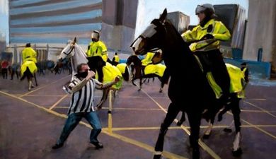 Someone has painted the Newcastle fan punching a horse and it’s going for over £1,000