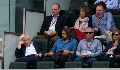 Boris Johnson appeared on the big screen at the Oval and was booed by the crowd