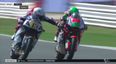 Moto2 driver disqualified after pulling opponent’s brake at 140mph