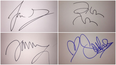 QUIZ: Can you guess the celebrity autograph?