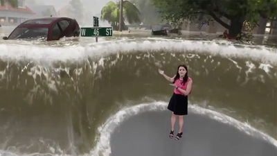 Terrifying flood simulation on The Weather Channel shows the destructive chaos of Hurricane Florence