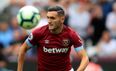 West Ham fans left fuming as Lucas Perez appears to refuse to warm up during Everton match