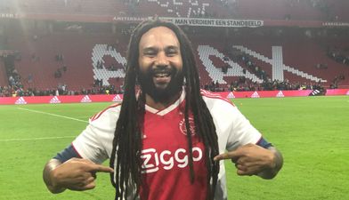 Bob Marley’s son sings Three Little Birds at half-time of Ajax match