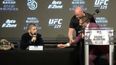 Conor McGregor tried to give Khabib Nurmagomedov a drink at UFC 229 presser