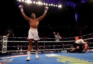 Anthony Joshua retains titles with brutal knockout of Alexander Povetkin