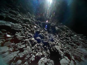 Japanese space agency releases incredible new images after landing on asteroid