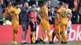 Linesman left bleeding after being hit by missile in Rangers’ defeat to Livingston