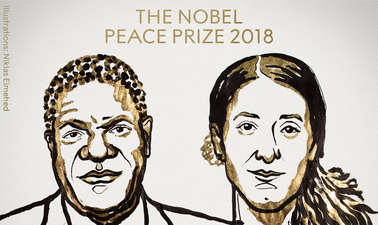 Nobel Peace Prize awarded to activists who shone a spotlight on rape in warfare