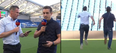 Gary Neville and Jamie Carragher finally took part in a foot race live on TV