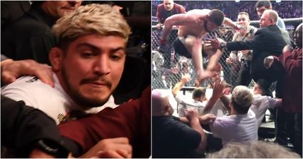 Dillon Danis had a ballsy reaction to Khabib’s crowd lunge at him and rest of McGregor’s team