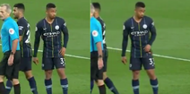 Gabriel Jesus was not impressed at Riyad Mahrez’ being given penalty duties at Anfield