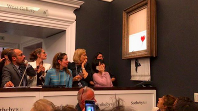 Someone has shredded a £40k Banksy to try and make it more valuable