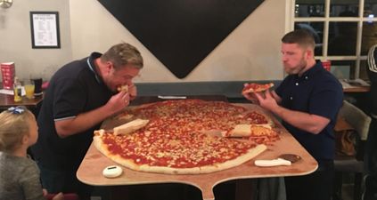 This pub near Manchester is offering a ridiculous 40-inch pizza eating challenge