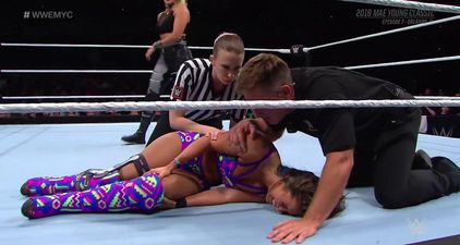 The moment when Welsh WWE star Tegan Nox knee ‘exploded’ in the ring