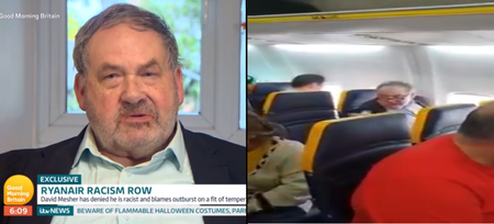 Ryanair passenger who launched ‘racist’ rant at elderly black woman says he isn’t racist