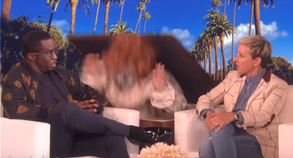 Diddy had the absolute sh*t scared out of him by a clown on The Ellen Show