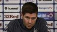 Steven Gerrard interrupts question for player to clarify “warning” to Rangers squad