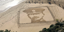 British beaches transformed in Remembrance Day tribute to fallen soldiers