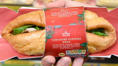 Morrisons are doing a Christmas sandwich with Yorkshire pudding instead of bread and it looks phwoar